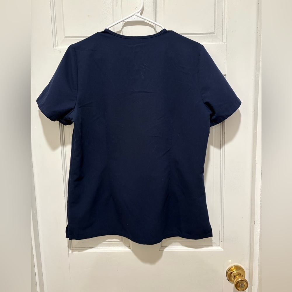 Figs Technical Collection Dark Blue Scrub Top - Picture 4 of 4